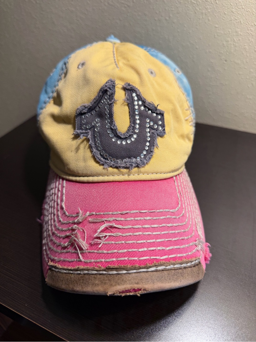 Vintage stunning True Religion baseball hat y2k!